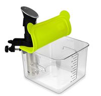 EVERIE Collapsible Silicone Lid Compatible with Anova Culinary Precision Cookers and Rubbermaid 12,18,22 Quart Sous Vide Container (Corner mount)
