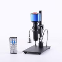 HAYEAR 16MP HDMI 1920x1080P Resolution Digital HD Microscope Camera 5X- 300X Magnification Optical Lens Bracket with Illumination Portable