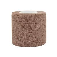 COMOmed Self Adherent Cohesive Bandage FDA Approved 2"x5 Yards First Aid Bandages Stretch Sport Athletic Wrap Vet Tape for Wrist Ankle Sprain and Swelling,Brown(12 Rolls)