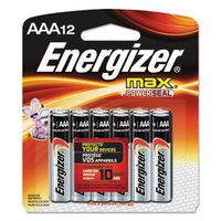 Energizer MAX Alkaline Batteries, AAA, 12 Batteries/Pack
