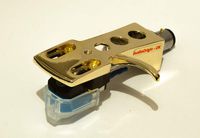 Gold plated Headshell, mount with cartridge and stylus, needle for Stanton STR8-60, T.90, T120C, STR8-30, - MADE IN ENGLAND