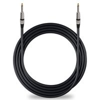 1/4" to 1/4" Audio Connection Cord - ¼" to ¼ Inch Mono Jack Male 30 ft 12 Gauge Black Heavy Duty Professional Speaker / Guitar Cable Wire - Delivers Sound - Pyle Pro PPJJ30