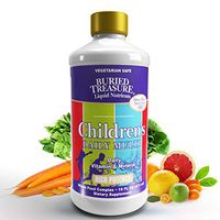 Children's Daily Liquid Multivitamin & Minerals Nutritional Dietary Supplement for Kids No Artificial Ingredients, Natural Fruit Flavors 16 oz