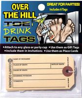 Hollywood Effects Over The Hill Toe/Drink Tags