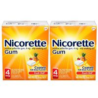 Nicorette Nicotine Gum to Quit Smoking, 2 mg, Fruit Chill Flavored Stop Smoking Aid, 160 Count (Pack of 2)