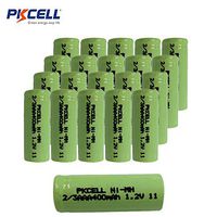 1.2v 400mah 2/3AAA NiMH Rechargeable Battery with Flat Top (20)