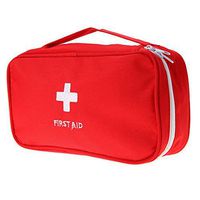 VKTECH Travel Portable First Aid Emergency Medical Large Survival Bag Wrap Storage Bag (Red)
