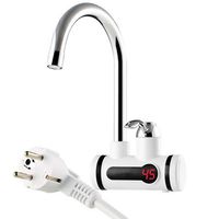 Electric Tankless Hot Water Tap Instant Hot Water Heater Heating Faucet Instantaneous Water Heater for Kitchen and Bathroom,LateralBig