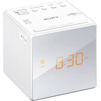 Sony Compact AM/FM Alarm Clock Radio with Large Easy to Read Backlit LCD Display