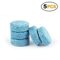 Car Windscreen Window Cleaner,Multifunctional Effervescent Tablets Compact Solid Wiper Cleaner Detergent（5Pcs）