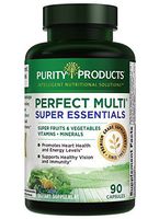 Perfect Multi Super Essentials - Multivitamin + Fruits and Vegetables + Promotes Healthy Day and Night Vision Featuring Lutein, Zeaxanthin and Black Currant Extract - 90 Capsules