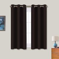 NICETOWN Blackout Draperies Curtains, Energy Smart Thermal Insulated Solid Grommet Blackout Curtains/Drapes Window Panels (2 Panels, 34-inch x 54-inch, Toffee Brown)