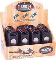 Fujima Black Plastic Cigar Cutter V-Cut Stainless Steel 3 Packs Plus Free Raw Black Clipper