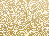 5ct Golden"Waves & Swirls" on White Tissue Paper for Gift Wrapping 20"x30" Sheets nfLG -917
