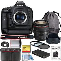 Canon EOS-1DX Mark II DSLR Camera w/Canon EF 24-70mm f/4L is USM Lens (International Model) Bundle