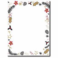 Retro Holiday Letterhead Laser & Inkjet Printer Paper, 25pk
