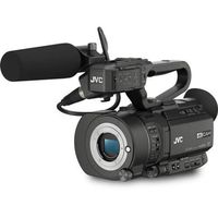 JVC GY-LS300CHU Ultra 4K HD 4KCAM Super 35 Pro Camcorder & Mic Top Handle Audio Unit with Rokinon 35mm T/1.5 DS Cine Lens