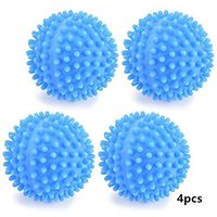 Lucyzkd 4PCS Washing Balls, Reusable Washing Balls Dryer Balls Magic Hair Fur Removal Laundry Balls（Blue）