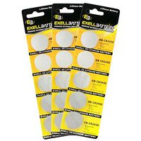 3X 5pack Exell EB-CR2430 3V Lithium Coin Cell Battery Replaces DL2430, BR2430, KL2430, L2430, ECR2430, 5011LC, L20, KCR2430, E-CR2430, KECR2430, LF1/2W