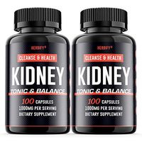 Kidney Support Supplement (Kidney Cleanse Supplement), 18 Herbs for Urinary Support and Bladder Health, Premium Formula 1000mg, 100 Capsules (200)