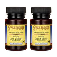 Swanson Standardized Lutein & Bilberry 60 Sgels (2 Pack)