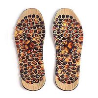 Romonacr Foot Massager Insoles with Gel Cobblestone Shape Design Reflex Therapy Massage Cushion to Relieve Foot Decompression Pain L (41-45 Yards)