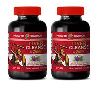 Liver Cleanse Natural - Liver Cleanse & Detox 905 mg - Milk Thistle and Burdock - 2 Bottles 180 Capsules