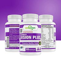 Xinnora Vision Plus Eye Vitamins for Macular Degeneration with, Zinc, Vitamin C, Vitamin E, Lutein Zeaxanthin, Eye Supplements Provides Vision Preservation,Reduce Eye Strain, Fatigue 60 Caps (Pack 4)
