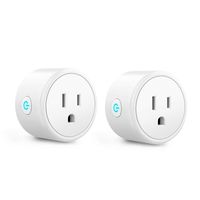 Mini Smart Plugs - Aoycocr WIFI Outlet Compatible with Alexa, Google Home & IFTTT, Remote Control with Timer Function Switch,ETL/FCC/Rohs Listed Socket, White(2 Pack)