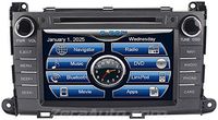 Zera® 2011 12 13 14 Toyota Sienna In-Dash GPS Navigation Stereo DVD CD Player FM AM Radio 8" Touchscreen Bluetooth Hands-Free A2DP Audio Streaming AV Receiver USB SD iPod iPhone Ready Deck Head Unit