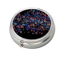 Pill Box - Colorful Dog Paw Decorative Boxes Medicine Tablet Holder Wallet Organizer Pill Case for Pocket or Purse