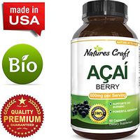 100% Pure Natural Acai Berry Weight Loss Supplement Detox Products Anti-Aging Antioxidant Superfood Cleanse and Burn Fat Improve Health Boost Energy Cardiovascular Health and Digestion