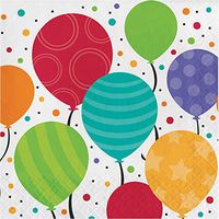 Club Pack of 192 Shimmering Balloons Multicolor Disposable 2-Ply Party Luncheon Plates 6.5"