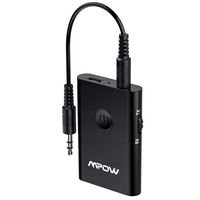 Mpow Bluetooth Transmitter and Receiver, 2-in-1 Wireless 3.5mm Bluetooth Adapter, Bluetootoh Transmitter for TV/PC, Bluetooth Audio Receiver for Car/Home Stereo System, 7 Hours Playing & Dual Link