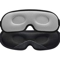 Unimi New Design Sleep Mask for Women Men,Ultra Thin 3D Light Blocking Eye Mask, Soft Lycra Material, 360° Without Blind Angle to Block Light Sleeping Mask for Travel, Nap, Yoga, Meditation (Grey)