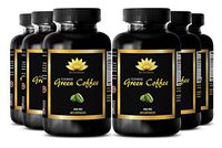 Immune System Vitamins - Natural Green Coffee Bean Extract Cleanse 400 mg - Pumpkin Seed Pills - 6 Bottle 360 Capsules