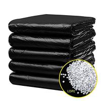 M-TOP Construction Trash Bags Heavy Duty, Large Garbage Bags Tall Kitchen Black, Bathroom Trash Can Bin Liners, Extra Strong Plastic Trash Bags for Home, Kitchen, Lawn, and Other
