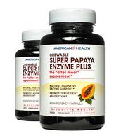 American Health Enzymes Chewable Super Papaya Enzyme Plus 180 tablets (a)