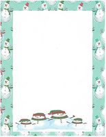 Snowman Stationery Printer Paper 26 Sheets