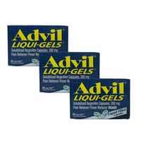 Advil Pain/fever Reducer Liqui-gels Caplets 20ct 3packs