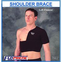 Floprene Shoulder Support Brace Black, Size - Adult Free Size Right Hand