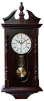Vmarketingsite Wall Clocks: Grandfather Wood Wall Clock with Chime. Pendulum Wood Traditional Clock. Makes a Great Housewarming or Birthday Gift Wall Clock Chimes Every Hour with Westminster Melody