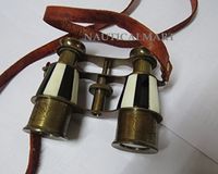 Marine Brass Binocular with Antique Finish Spy Glass with Belt