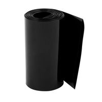 uxcell 95mm Flat Width 10M Length PVC Heat Shrink Tube Black for 18650 Battery Pack