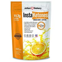 Julian Bakery InstaKetones | 11.7g GoBHB per Scoop | +Organic Caffeine | Orange Burst | Exogenous Ketones | 1 Pack | 15 Servings