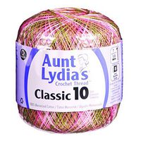Aunt Lydia's Bulk Buy Crochet Cotton Classic Crochet Thread Size 10 (3-Pack) Pink Cameo 154-703
