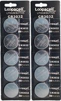 Loopacell CR3032 CR 3032 Lithium 3V 10 Batteries