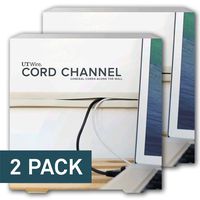 UT Wire - 10 Foot Flexible Cord Channel - (White) | 2 Pack