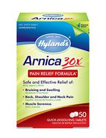 Arnica Montana 30x Tablets by Hyland's, Natural Relief of Bruises, Swelling and Muscle Soreness, 50 Count