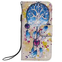 Wallet Leather Case for Samsung Galaxy S10E,Aoucase Fancy 3D Painted Full Body Magnetic Soft Silicone Card Slot Strap Stand PU Leather Case with Black Dual-use Stylus - Wind Chimes